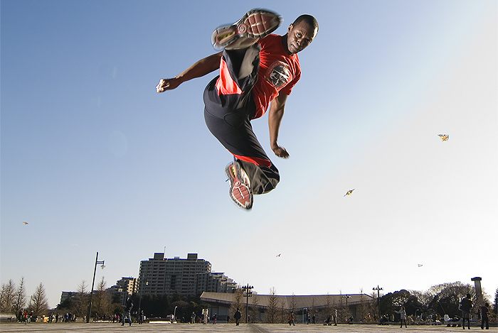 capoeira pj flying kick